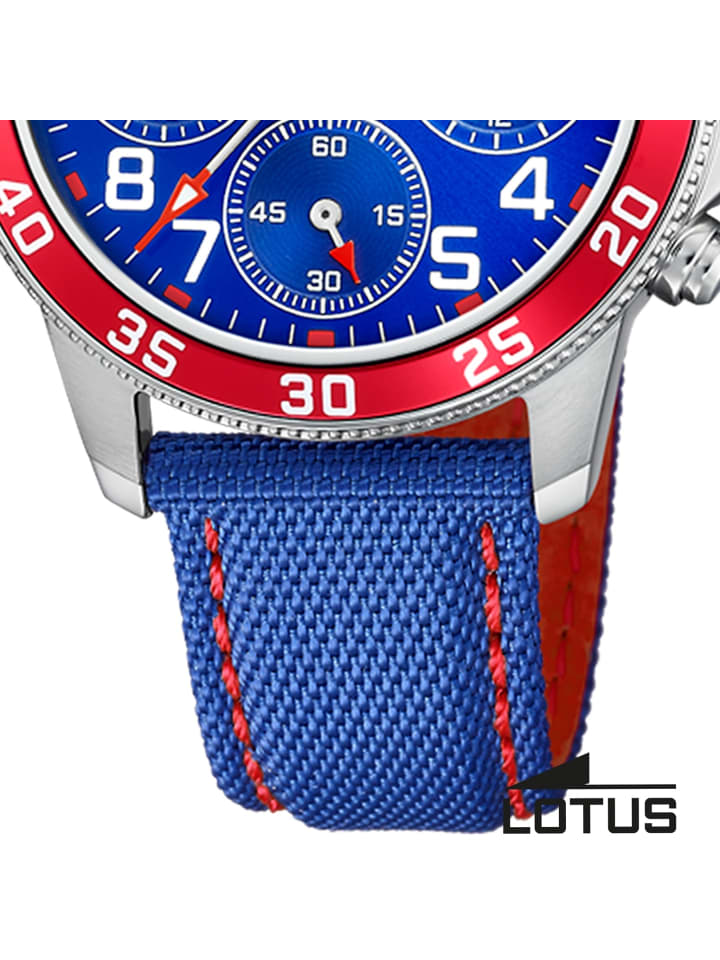 Lotus Chronograph-Armbanduhr Lotus Junior blau, rot mittel (ca. 36mm) günstig kaufen onesize
