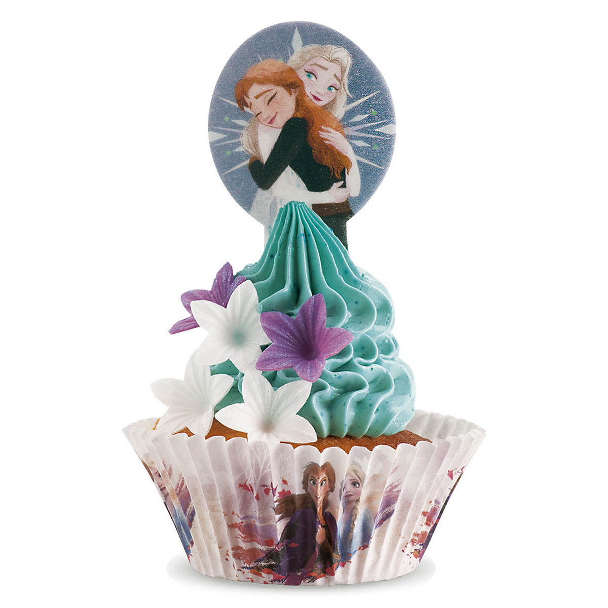Essbare Einstecker   Frozen als Muffindeko zum Geburtstag, 20 Stück
