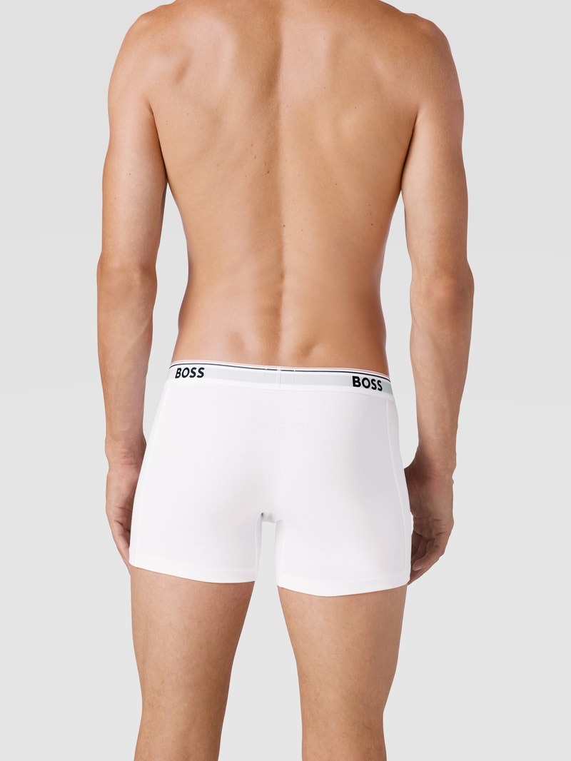 Trunks mit Logo-Bund im 3er-Pack Modell 'Power' in weiß