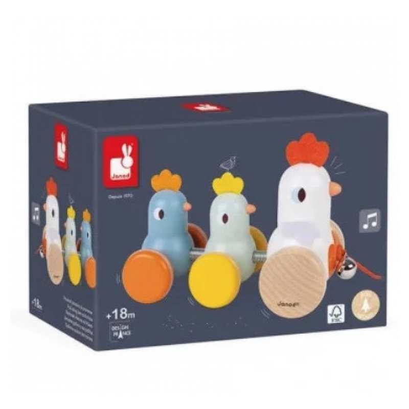 Poule et poussins à tirer