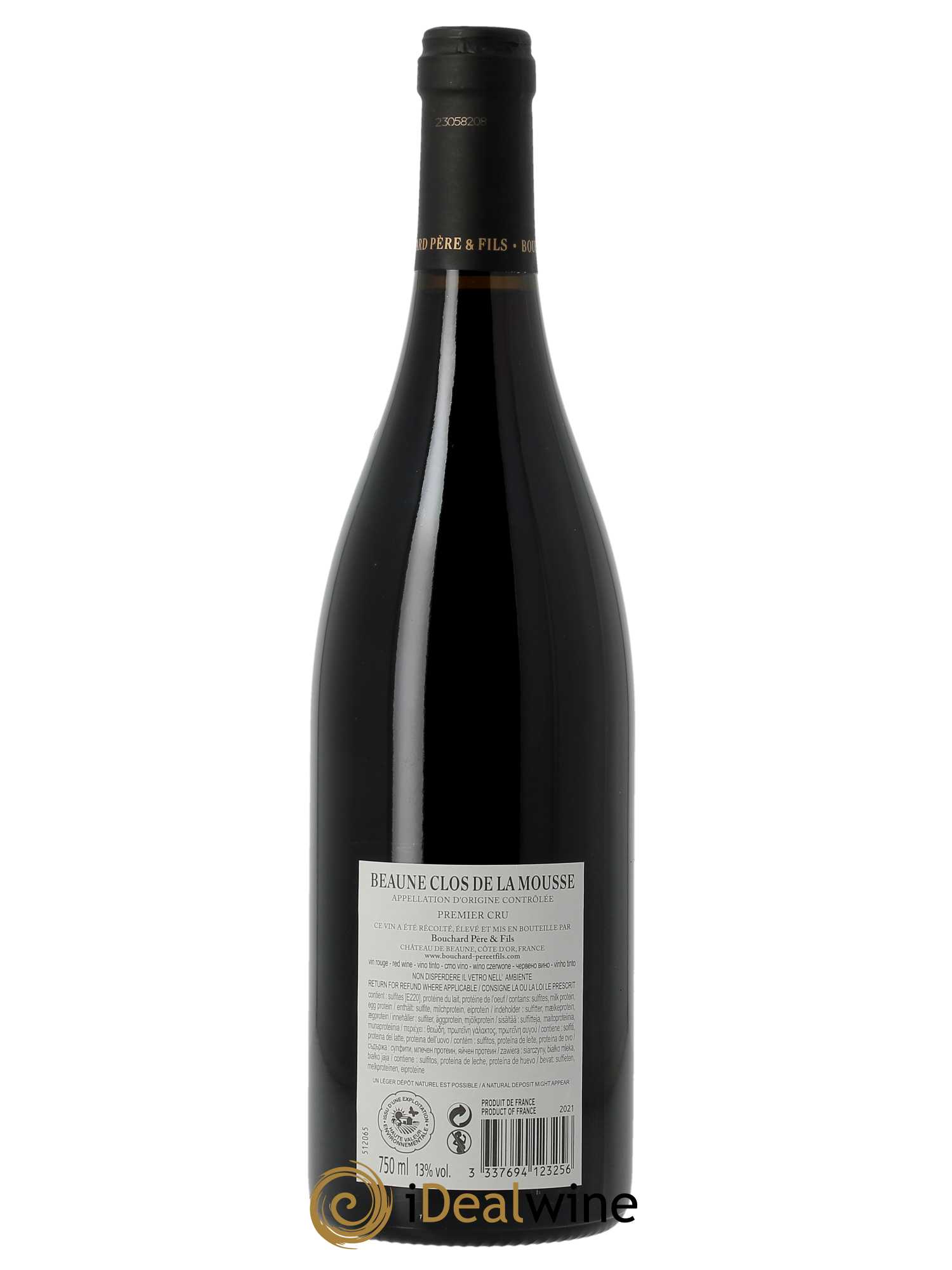 Beaune 1er Cru Clos de la Mousse Bouchard Père & Fils (CBO à partir de 6 BTS) 2021 - Lot de 1 Bouteille