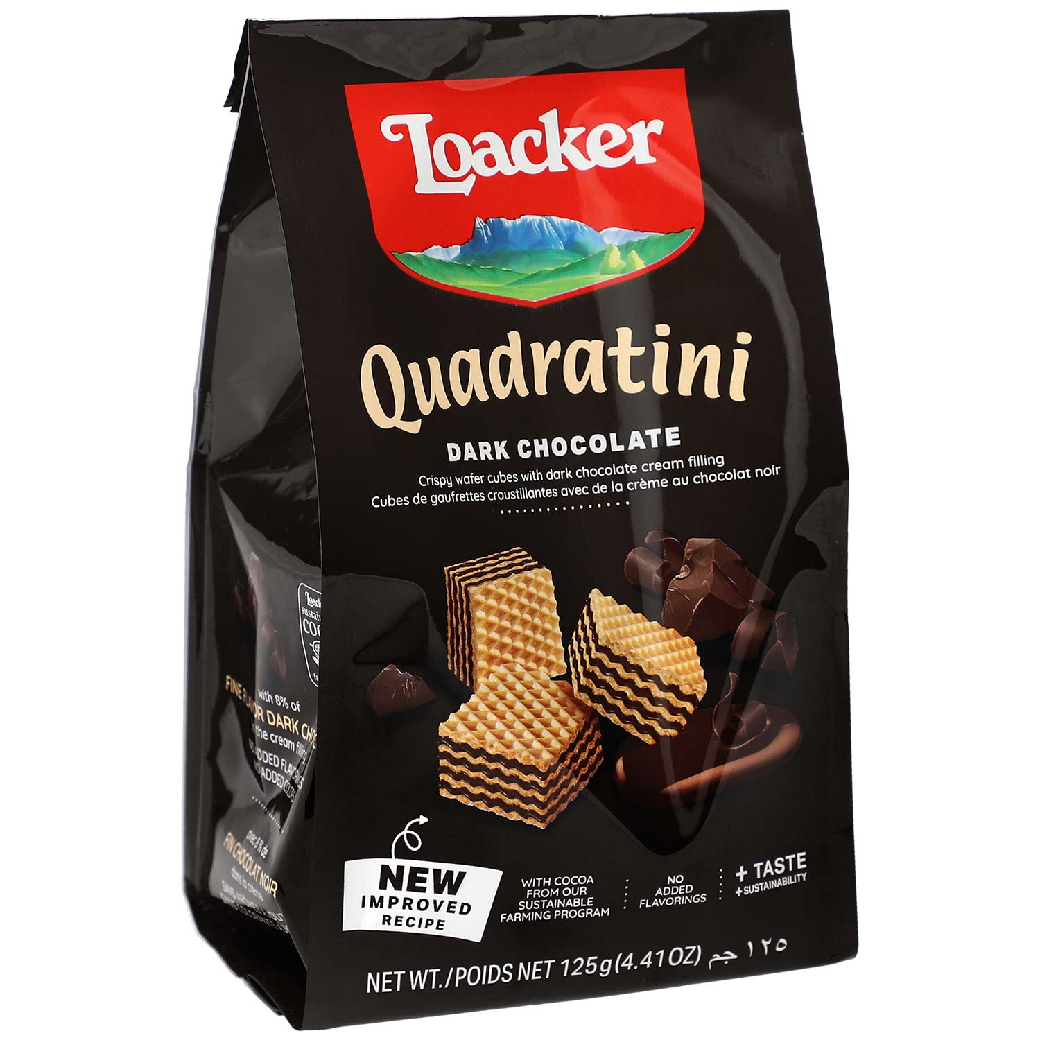 Loacker Quadratini Dark Chocolate 125g