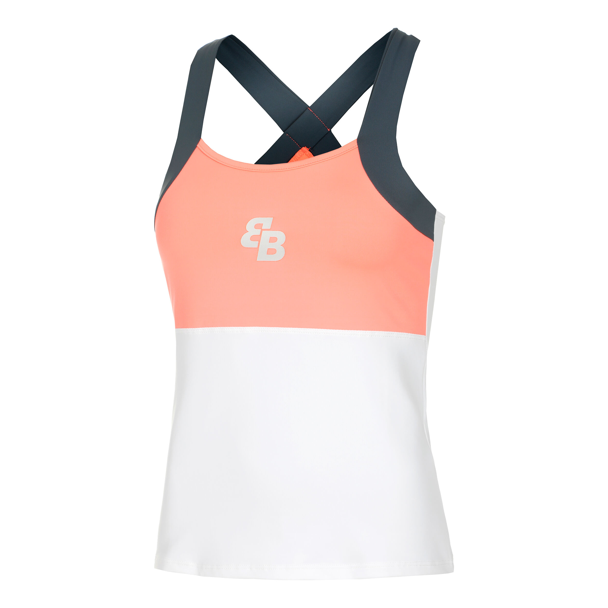 Nube Tank-Top Damen - Weiß, Koralle