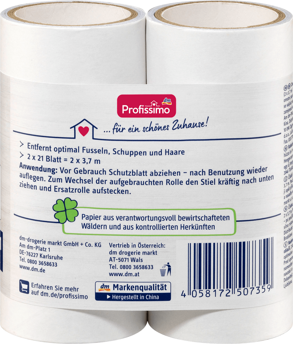 Fusselroller Nachfüllpack, 2 St