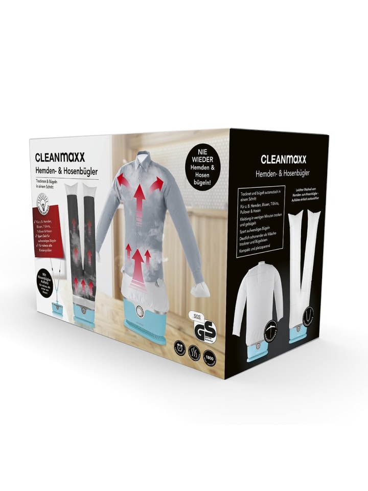 CLEANmaxx CLEANmaxx Bügler Hellblau für Hemden & Blusen   Bügler-Aufsatz für Hosen günstig kaufen onesize