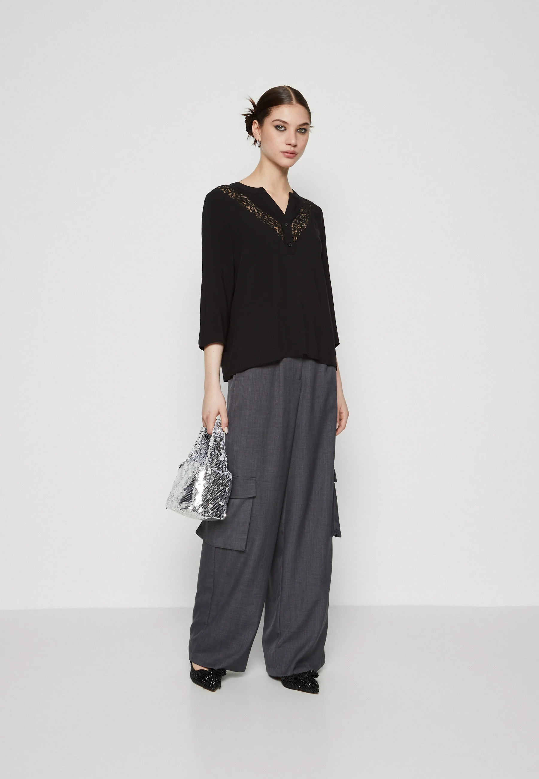 Vero Moda VMLILOU CAMISA DE CUELLO EN V - Camiseta de manga larga