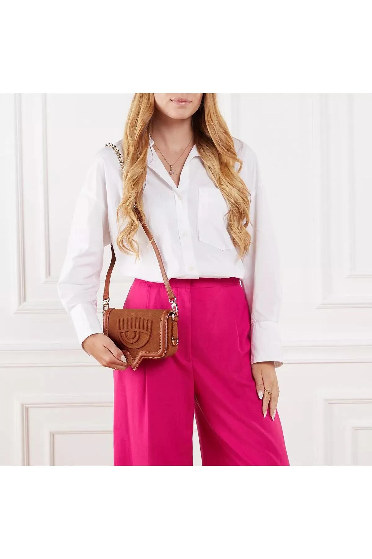 CHIARA FERRAGNI  Serie A - Eyelike Bags, Skizze 02 Taschen Zimtstange