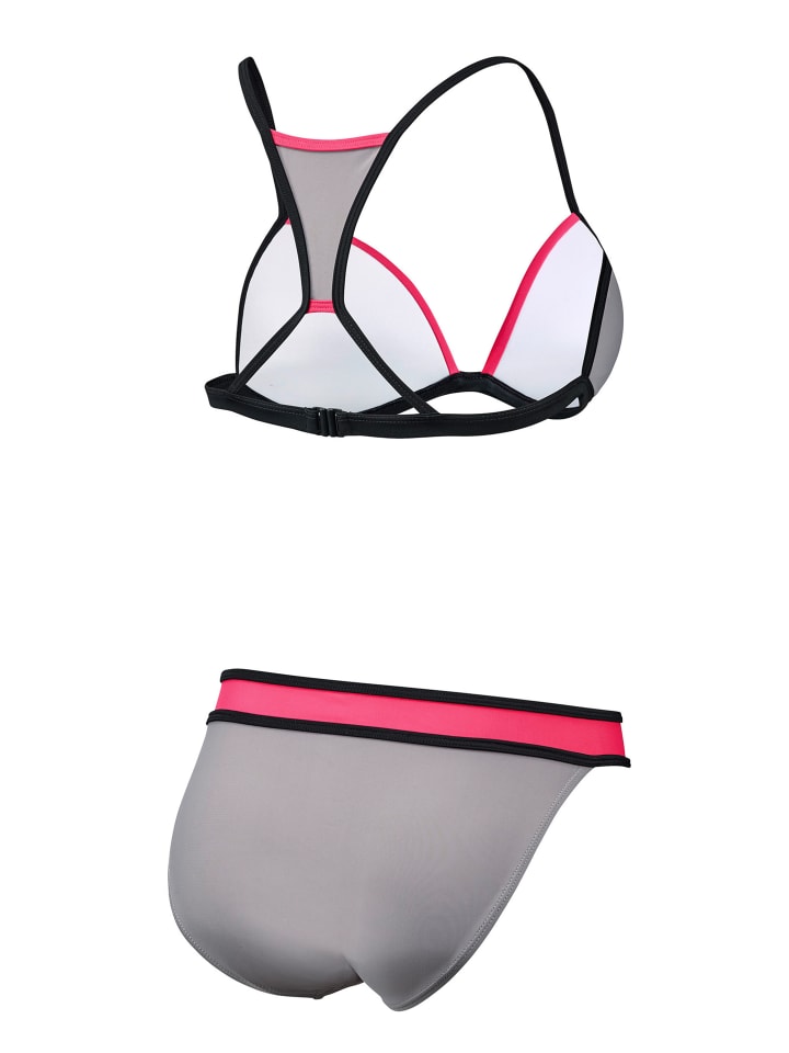 BECO the world of aquasports Bikini BEactive Sweetheart in grau-pink günstig kaufen