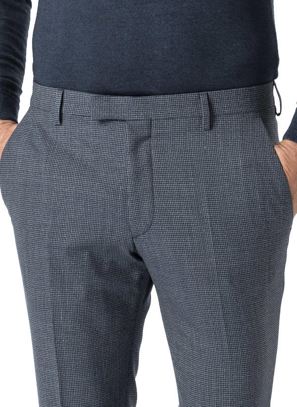 JOOP!, Hose Gun, Extra Slim Fit, Wolle, dunkelblau gemustert