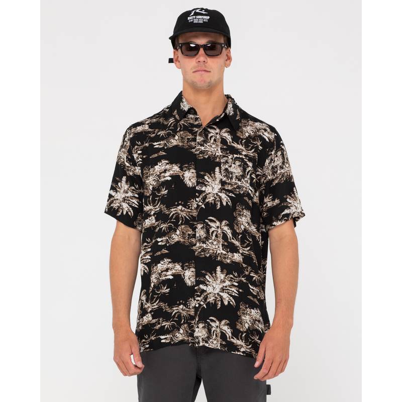 RUSTY PALM READER SHORT SLEEVE SHIRT Kurzarmhemd Herren