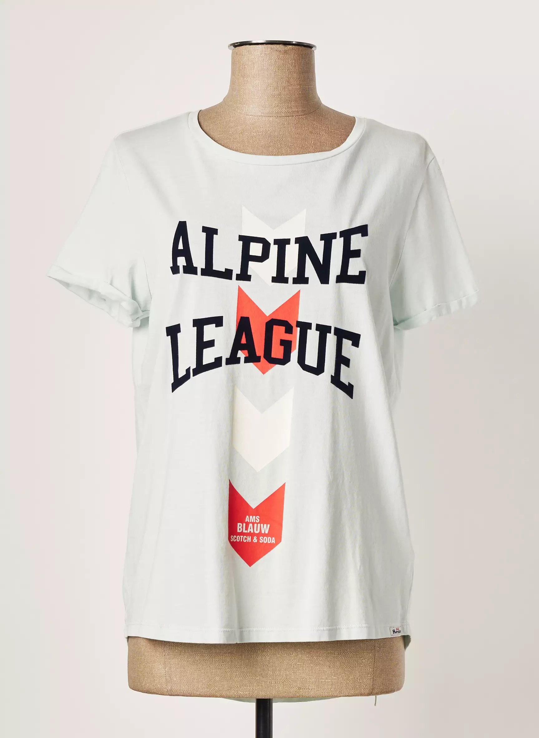 Maison Scotch Tshirts Femme couleur bleu