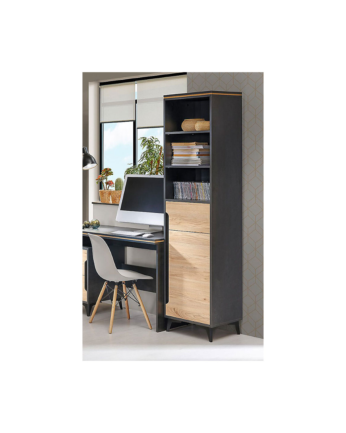 Stauraumschrank RegalschrankGapi 47cm 1-türig Farbe wählbar