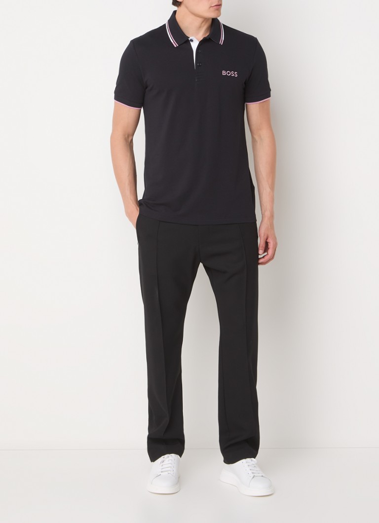 Polo HUGO BOSS Paddy de corte regular, confeccionada em piqué de algodão.