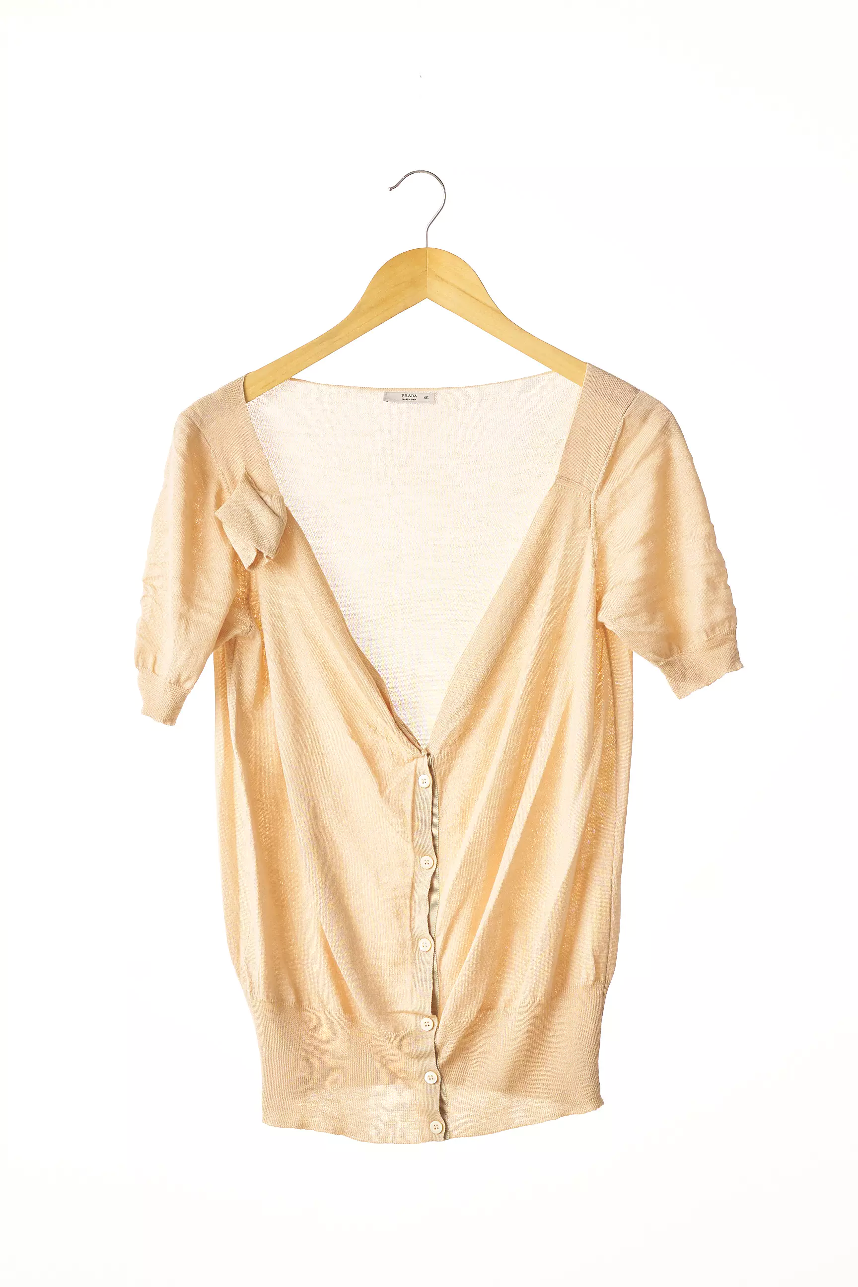 Prada Gilets Manches Courtes Femme couleur beige