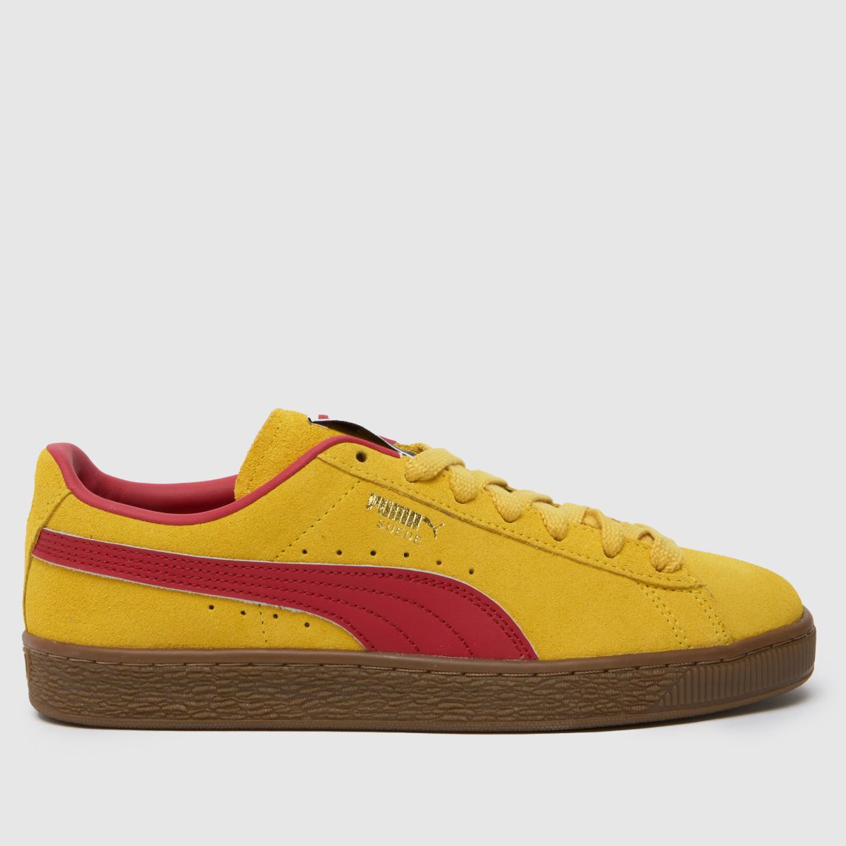 PUMA – Gula terrassskor i mocka