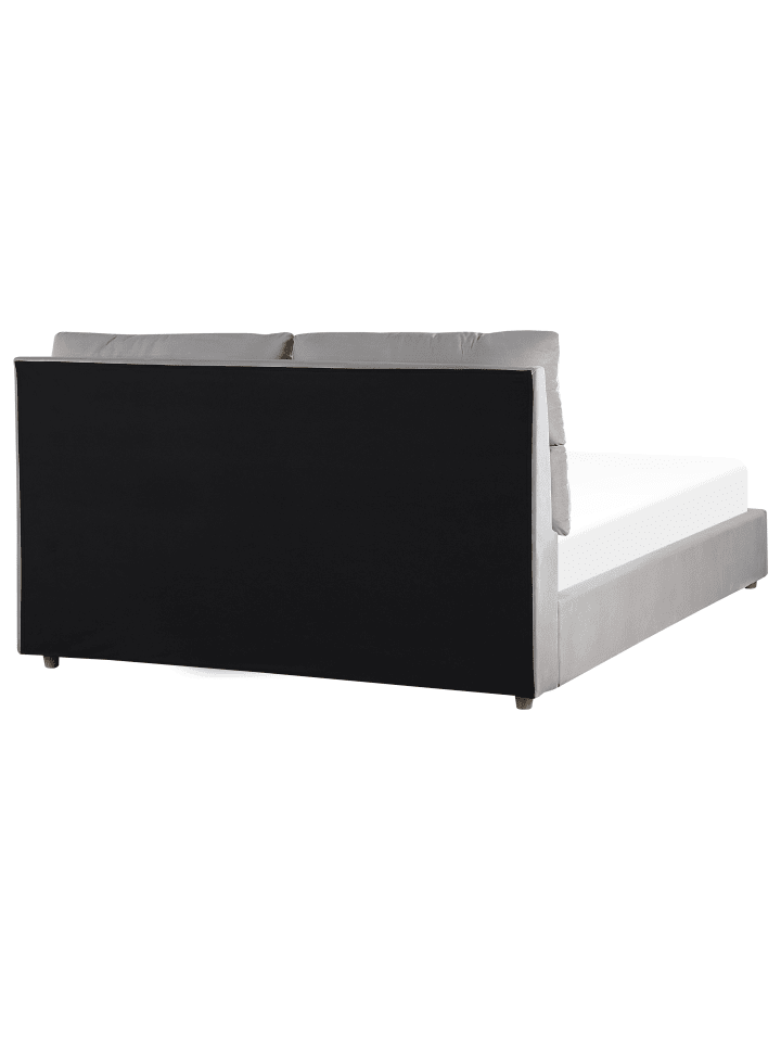 Beliani Doppelbett BATILLY in Grau - (W) 174 x (H) 105 x (L) 224 cm günstig kaufen onesize