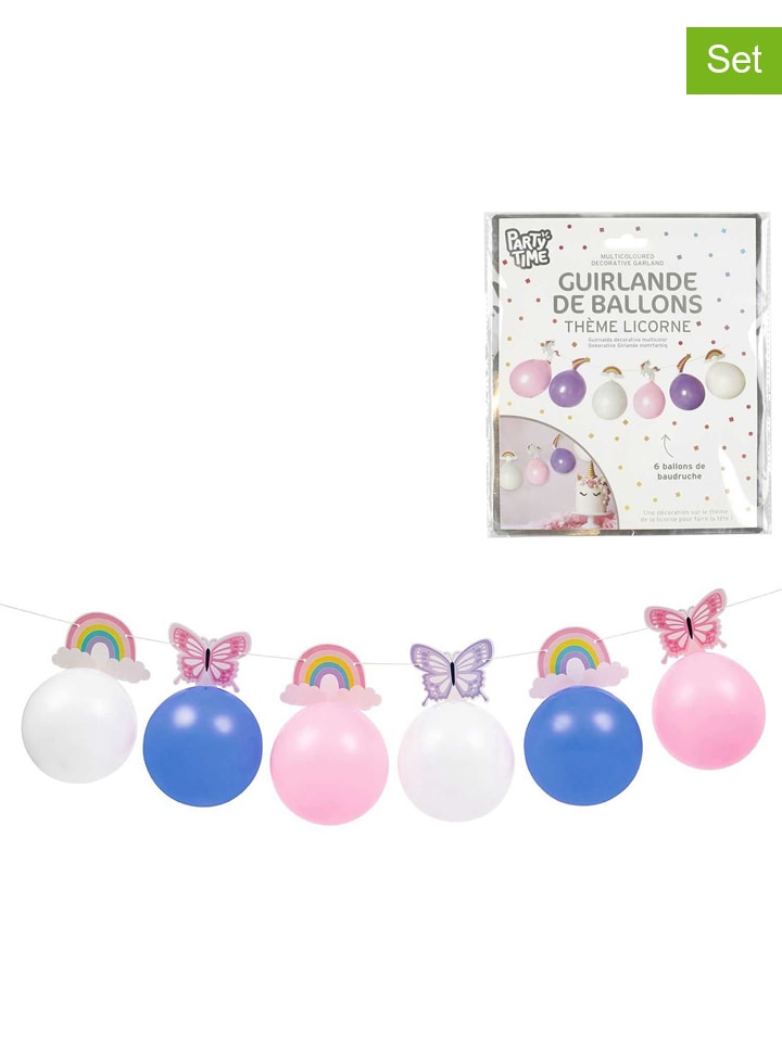 The Home Deco Kids 3er-Set: Luftballongirlanden in Blau/ Rosa/ Weiß günstig kaufen onesize