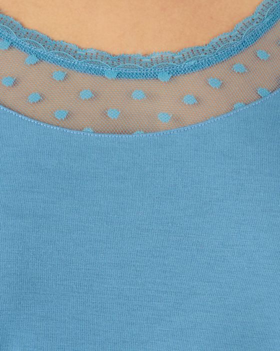 T-shirt manches longues Thermol'love tulle plumetis