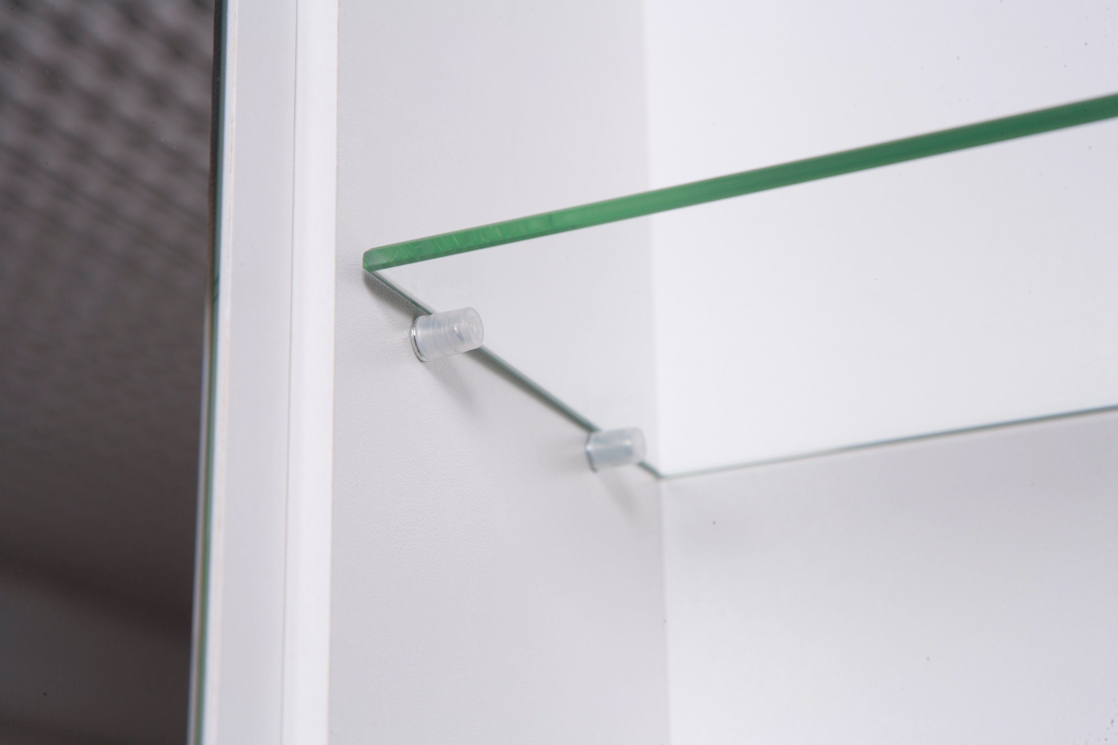 Schildmeyer Spiegelschrank Verona Breite 90 cm, 3-türig, 2 LED-Einbaustrahler, Schalter-/Steckdosenbox