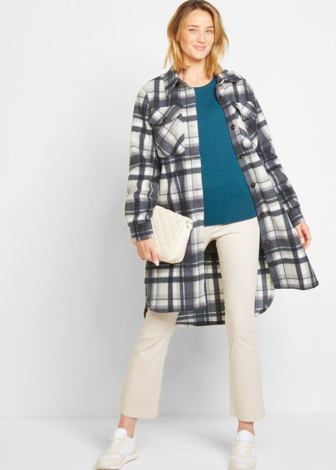 Basic Pullover mit recycelter Baumwolle