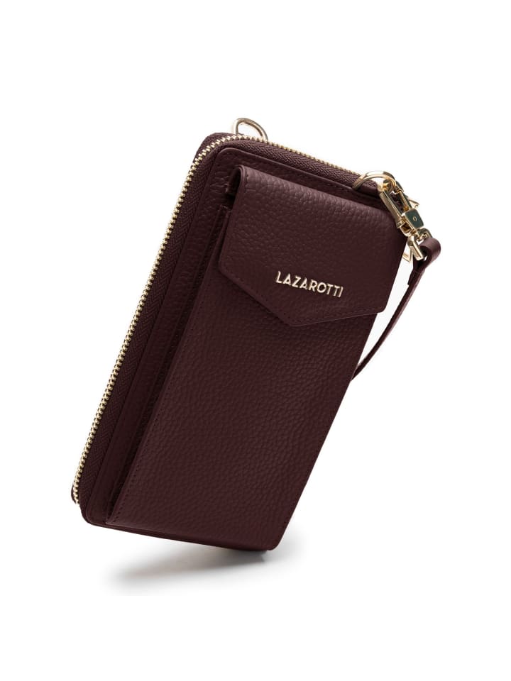 Lazarotti Bologna Leather Handytasche Leder 11 cm in burgundy günstig kaufen onesize