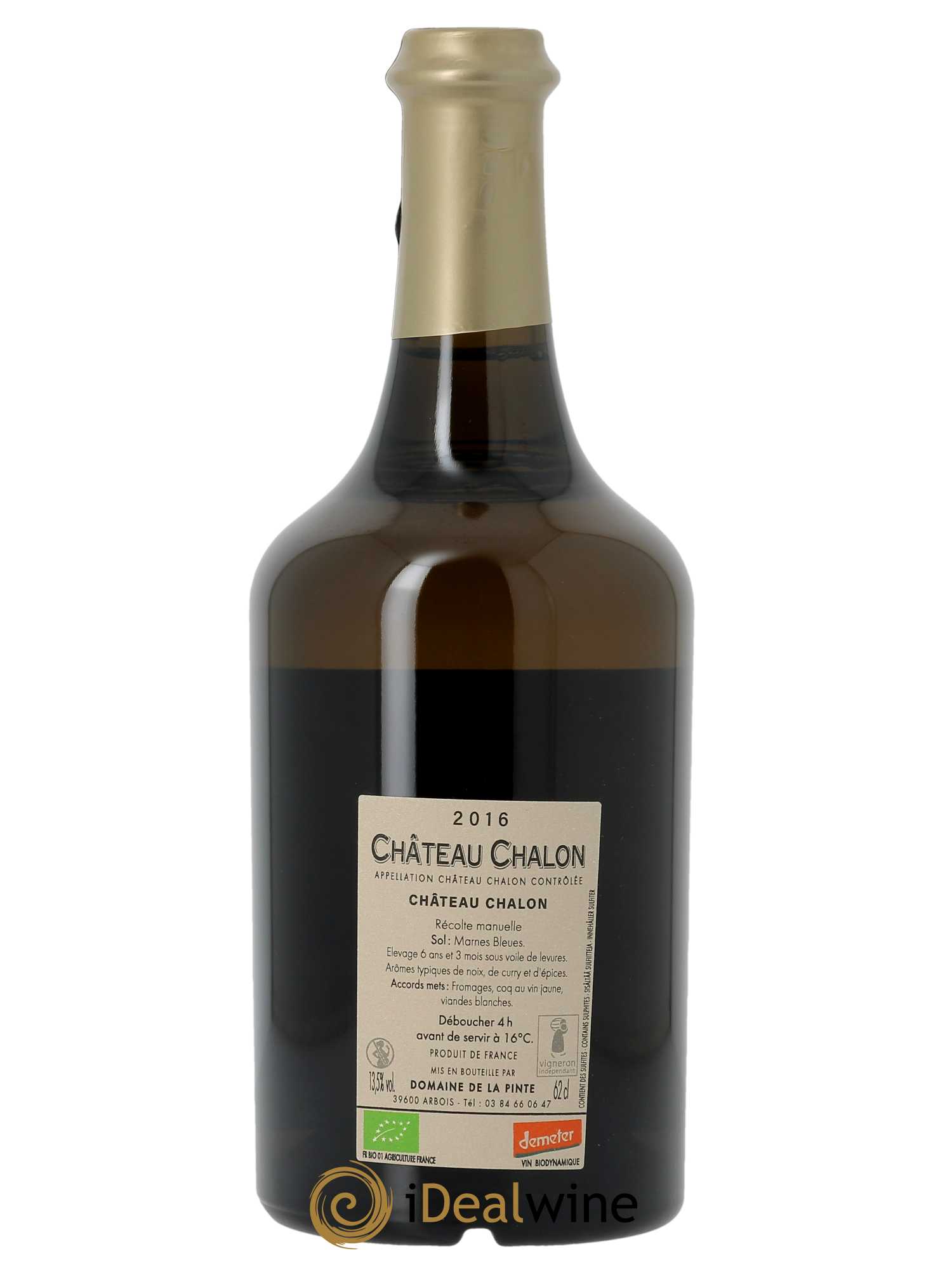 Château-Chalon Domaine de la Pinte  2016 - Lot de 1 Bouteille