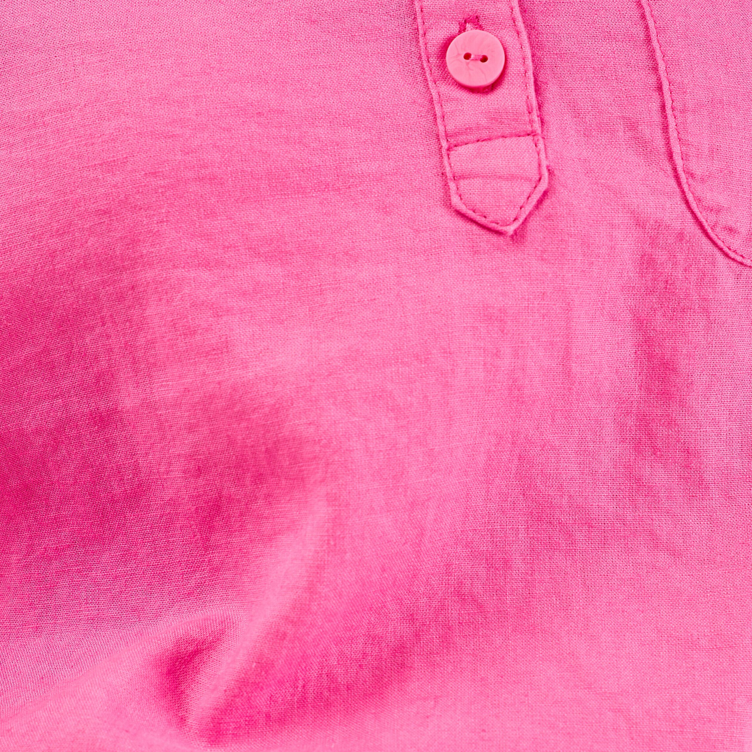 Blouse manches 3/4 rose fluo femme | Cache Cache
