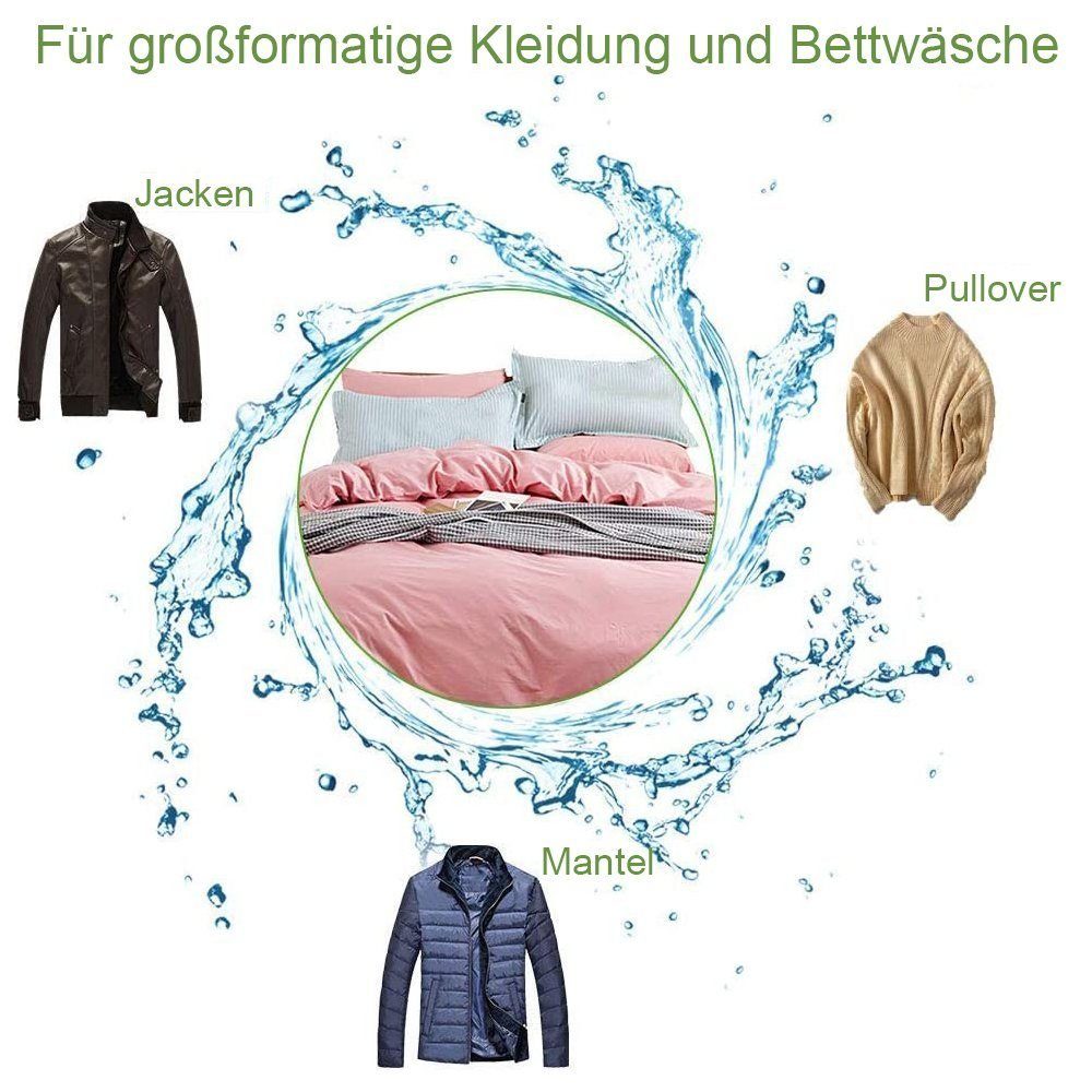 LENBEST Wäschesäckchen Wäschesack Groß, wiederverwendbar, mit Reißverschluss,(2-St)