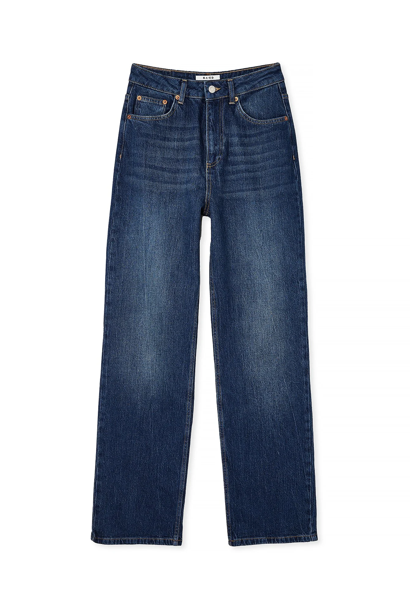 Gerade geschnittene Jeans mit hoher Taille