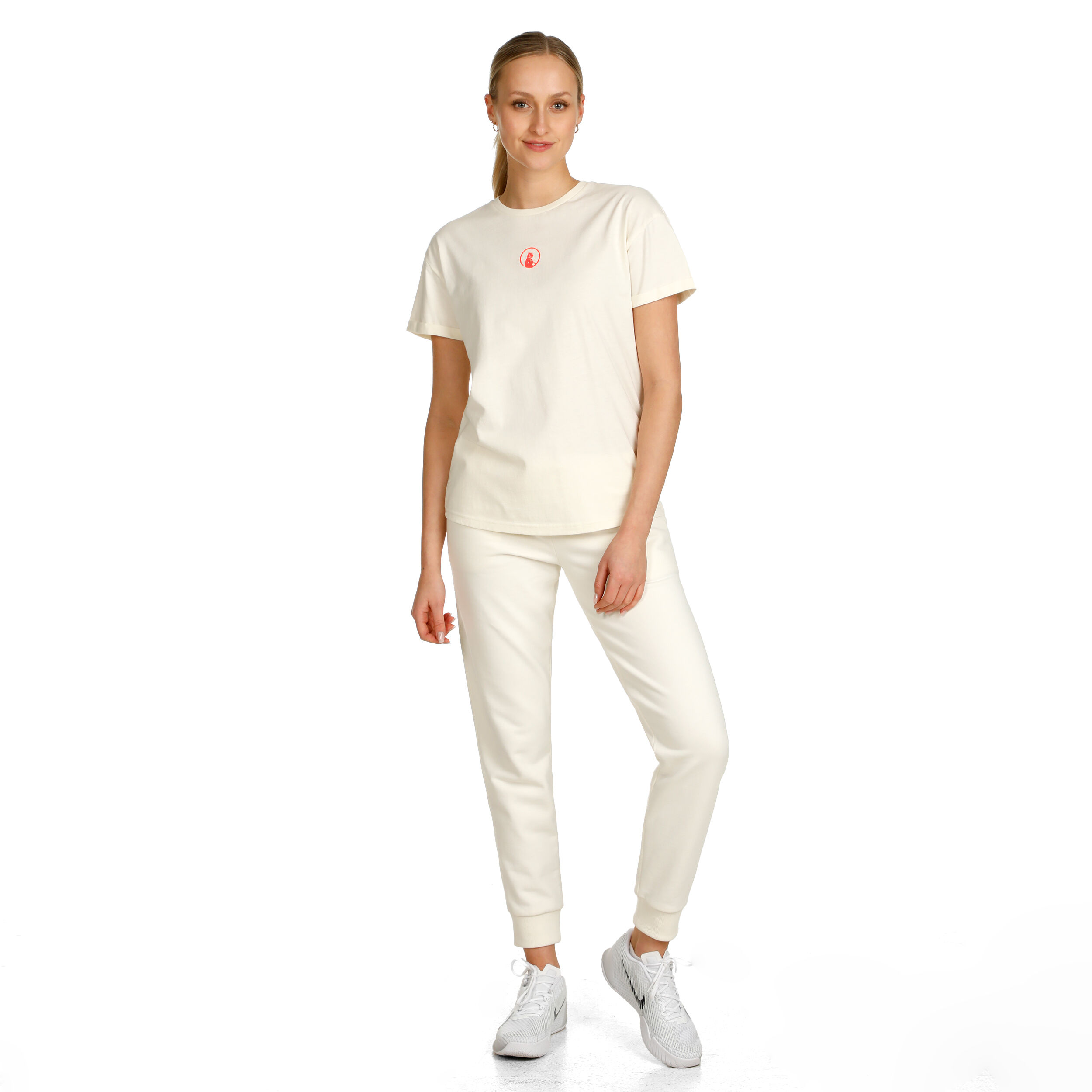 Crossroad Sketchy T-Shirt Damen - Weiß, Rot