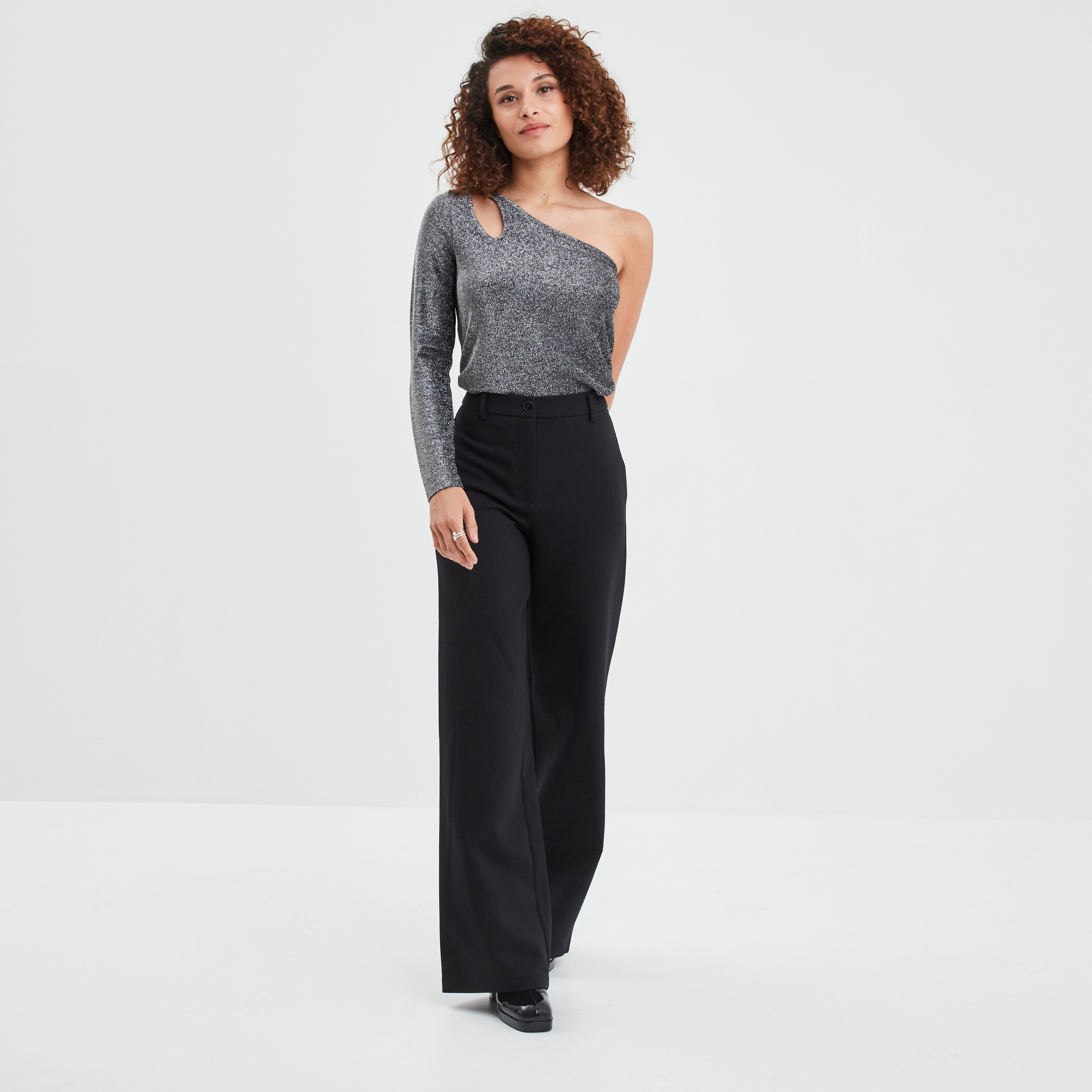 Pantalon city regular noir femme | La Halle