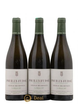 Pouilly-Fuissé Les Birbettes Château des Rontets  2007 - Lot de 3 Bouteilles