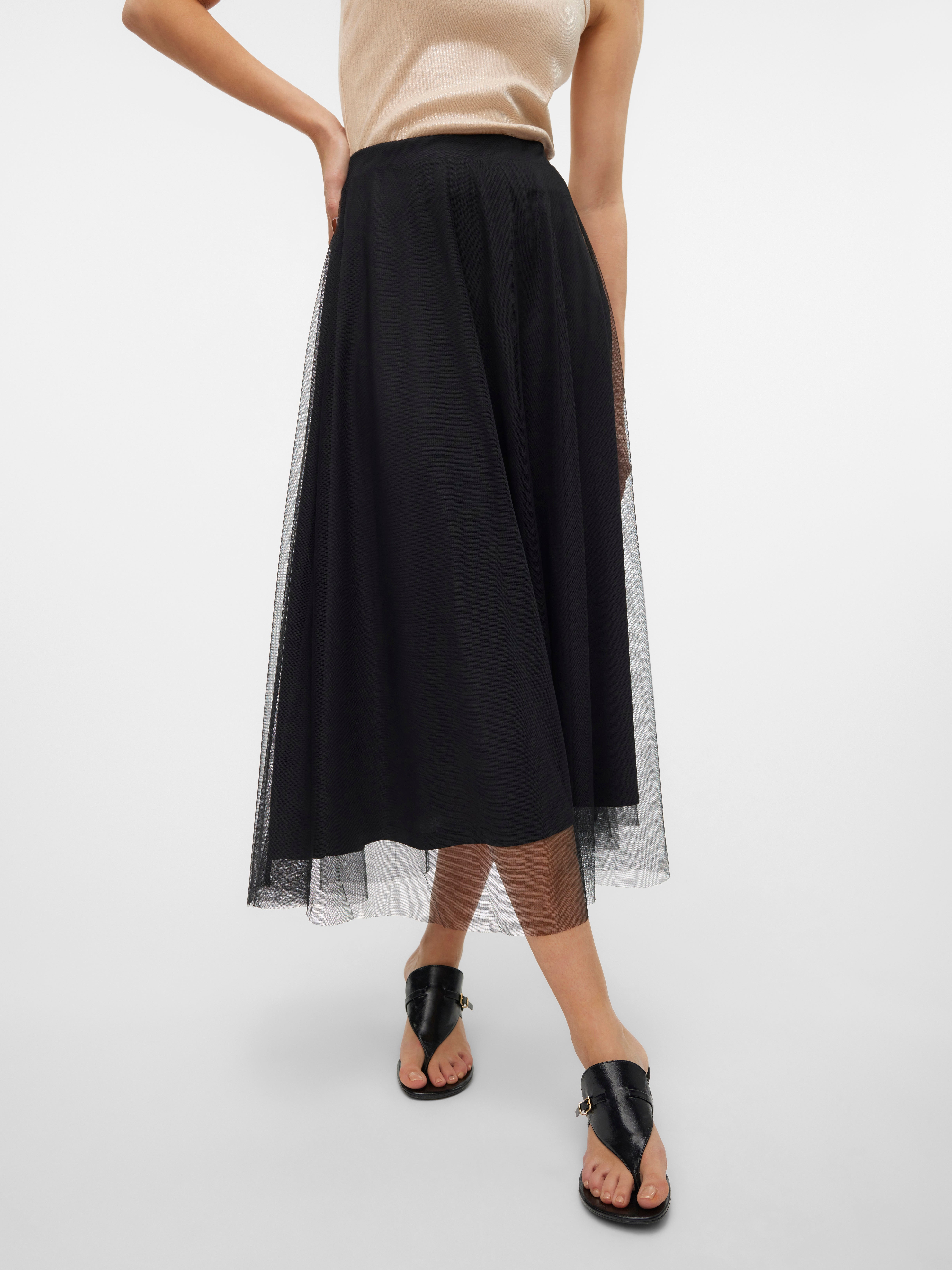 VMCOVE Mittlere Taille Langer Rock