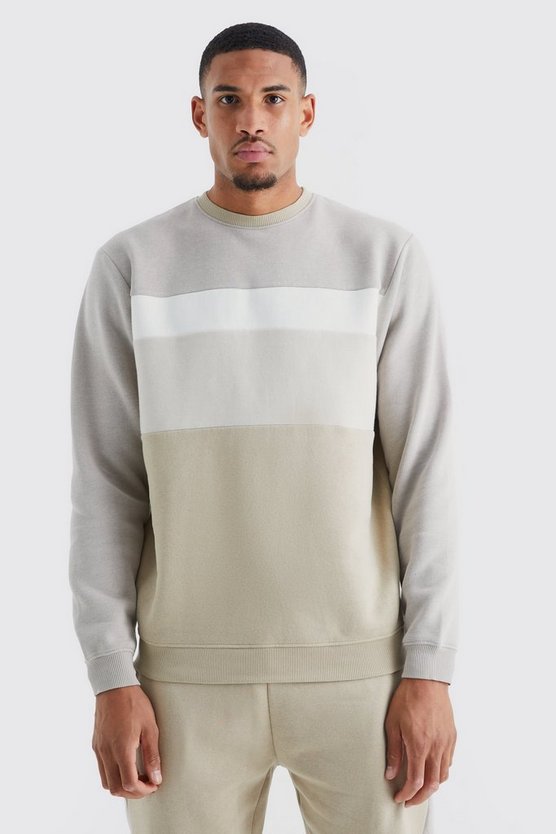 Tall Colorblock Sweatshirt-Trainingsanzug