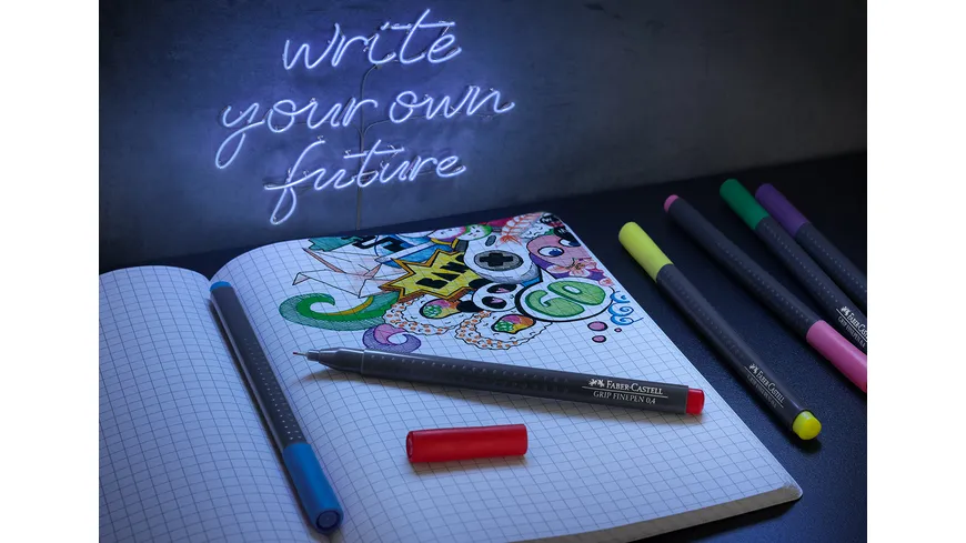 FABER-CASTELL Grip Finepen basic 5er Set