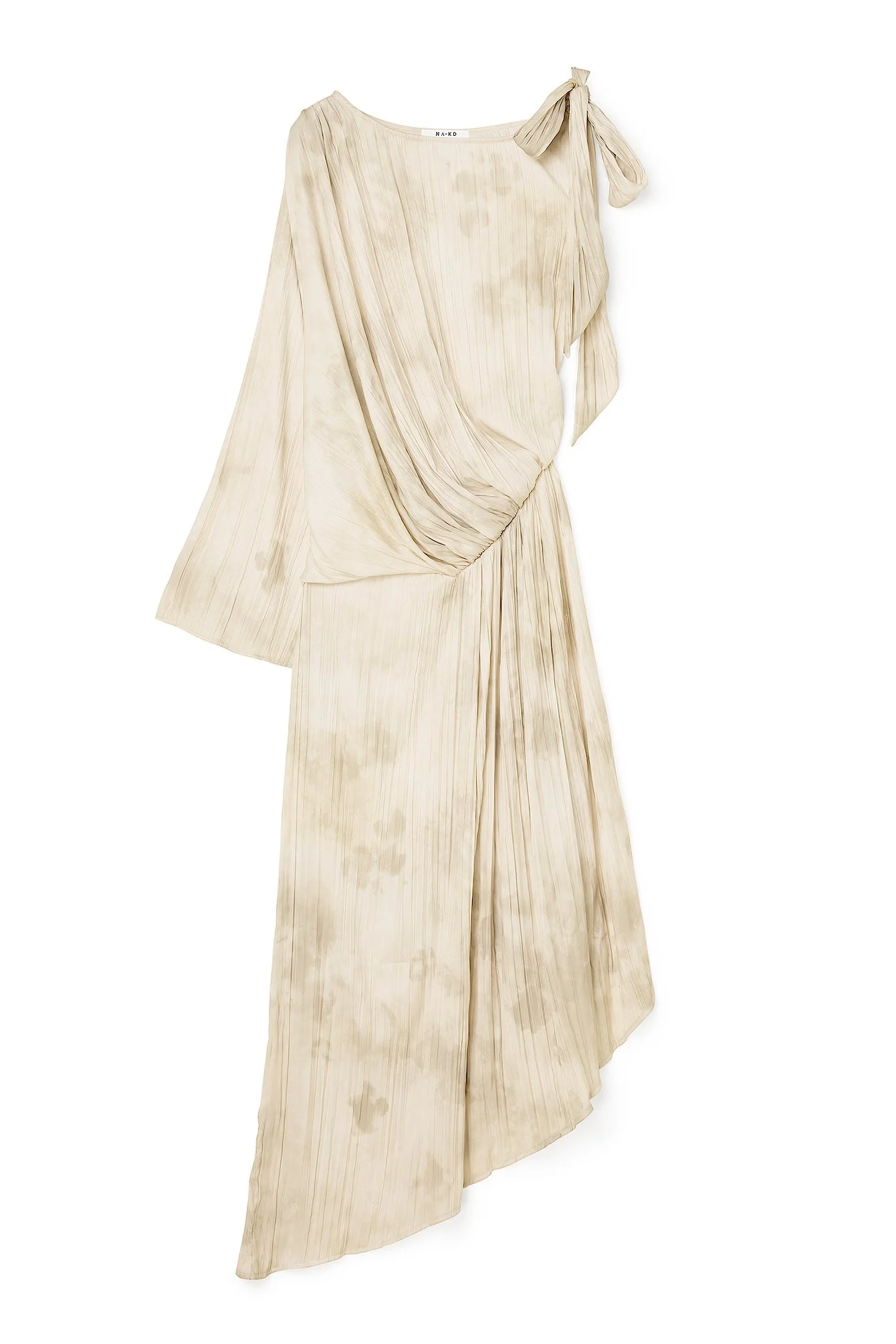 Gerafftes, einseitig schulterfreies Kleid