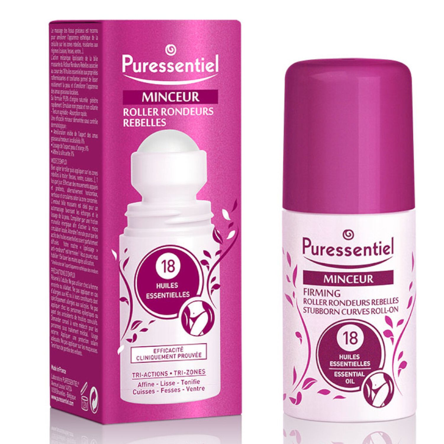 Puressentiel Roller Rondeurs Rebelles Affine - Lisse - Tonifie 75 ml
