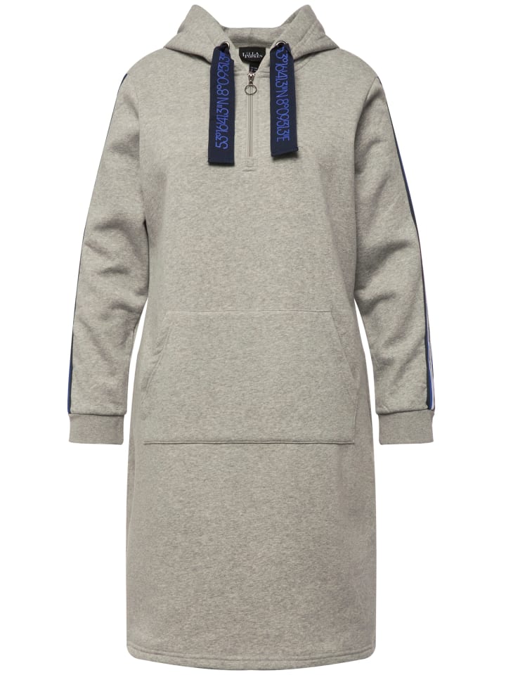 Ulla Popken Kleid in hellgrau mélange günstig kaufen