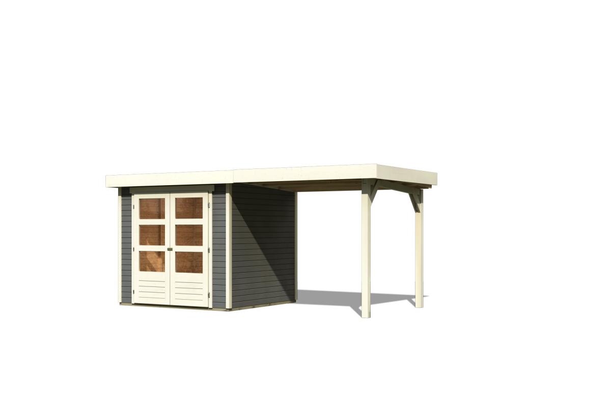 Woodfeeling Gartenhaus Ekenis 2 terragrau