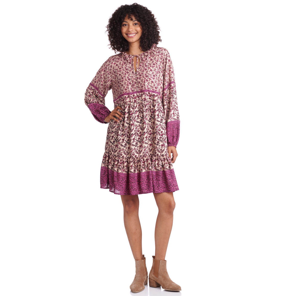 Damen Kleid mit floralem Print