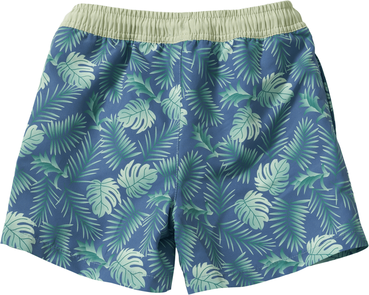 Badehose mit Pflanzen-Muster, blau, Gr. 110/116, 1 St