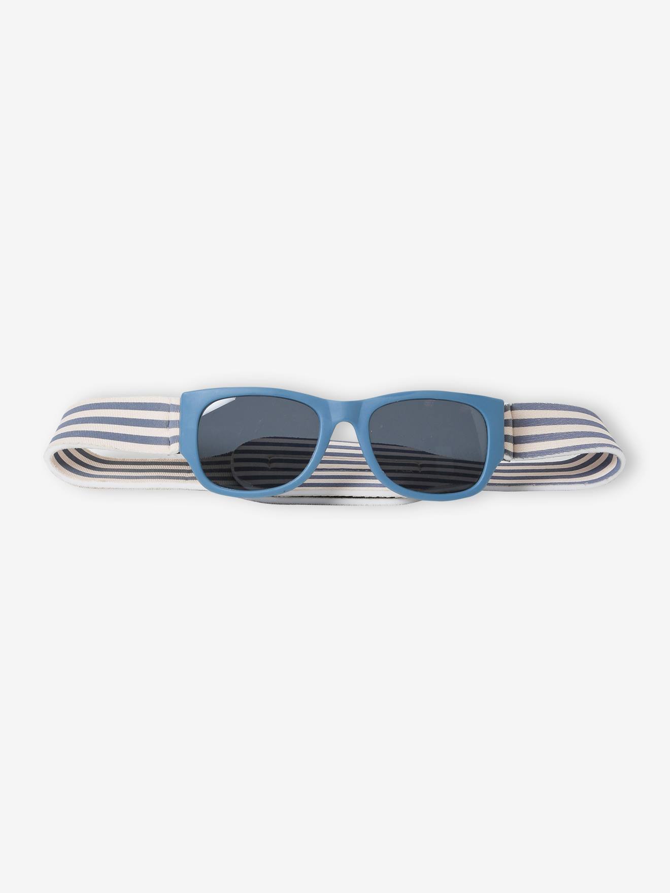 Vertbaudet Jungen Baby Sonnenbrille mit Klettband - eisblau