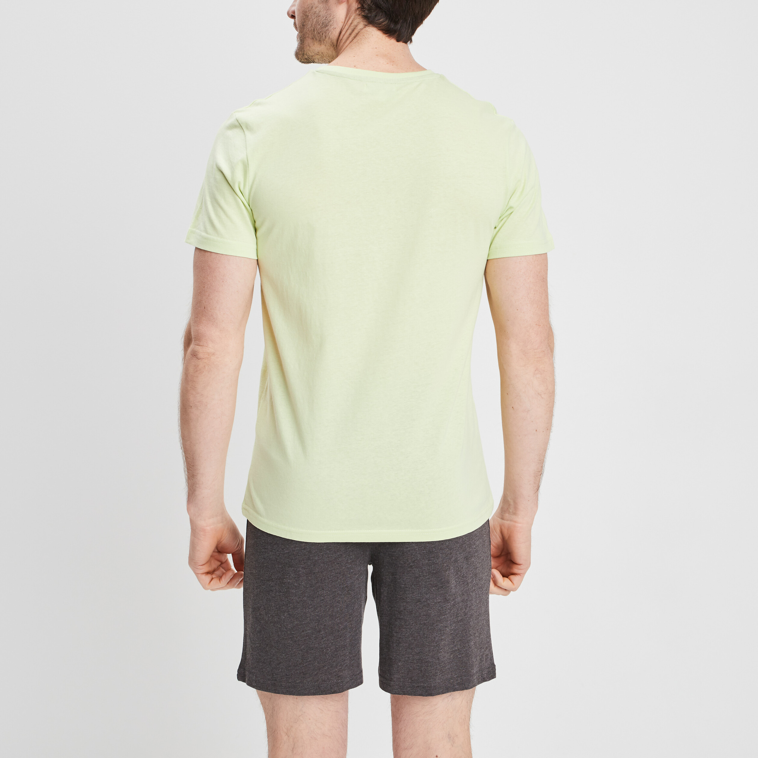 Ensemble pyjama 2 pièces vert anis homme | La Halle