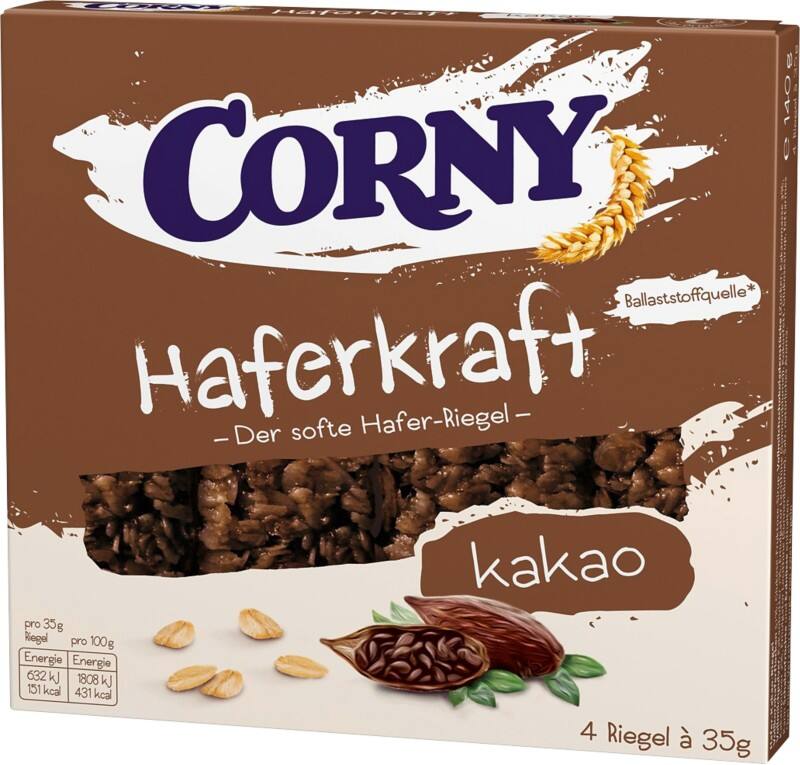 Corny Schokoladenriegel Haferkraft 4 Stück à 35 g