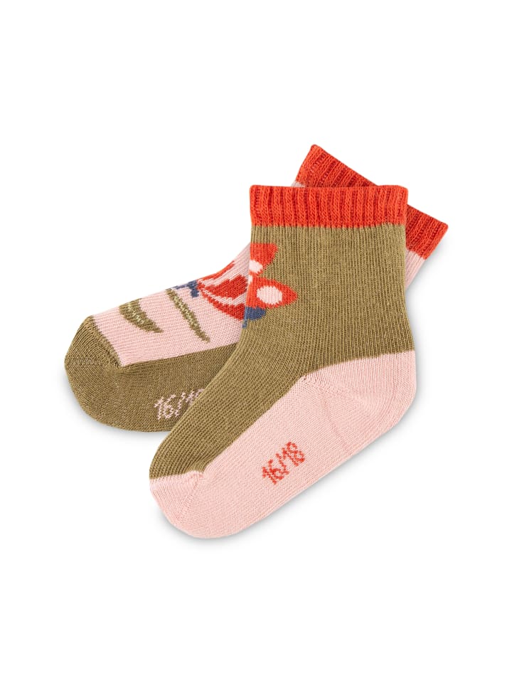 Sigikid Socken-Set 3er happy ladybug in Rot/Rosa/Grün günstig kaufen