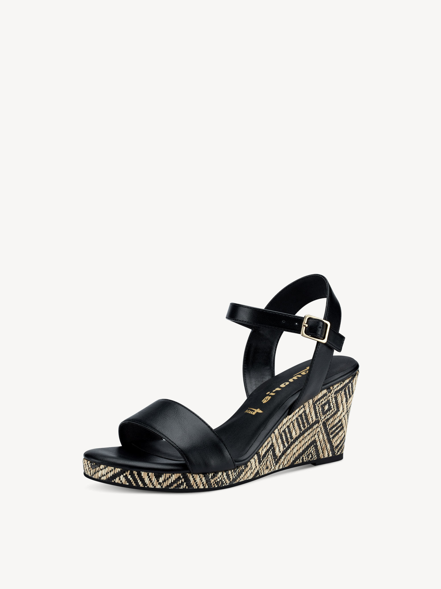 Sandale à talon - noir