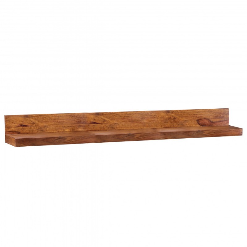 Wohnling Massivholz Wandregal 160 cm Sheesham Wandboard