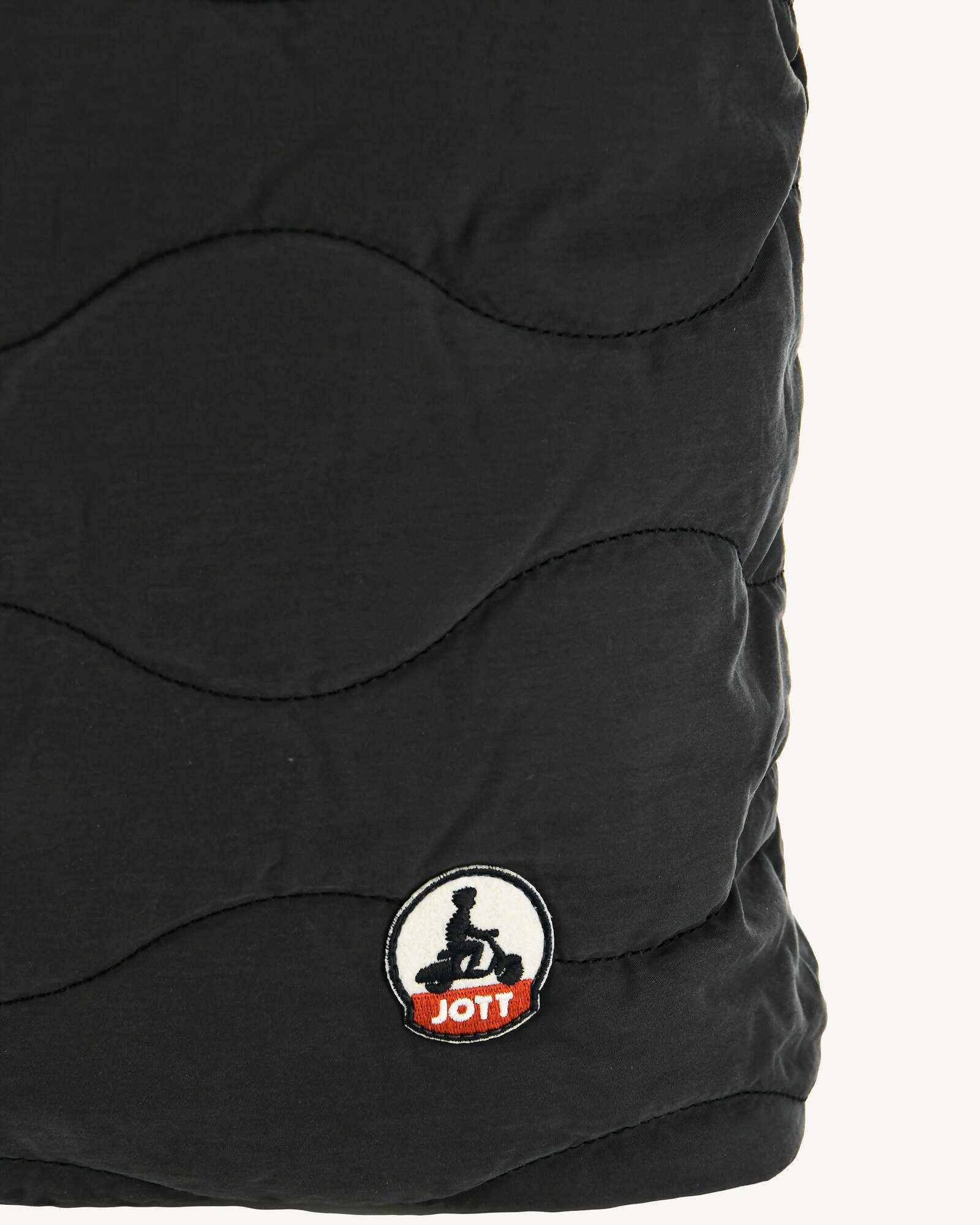 Maxi tote-bag en coton matelassé Noir Aponi