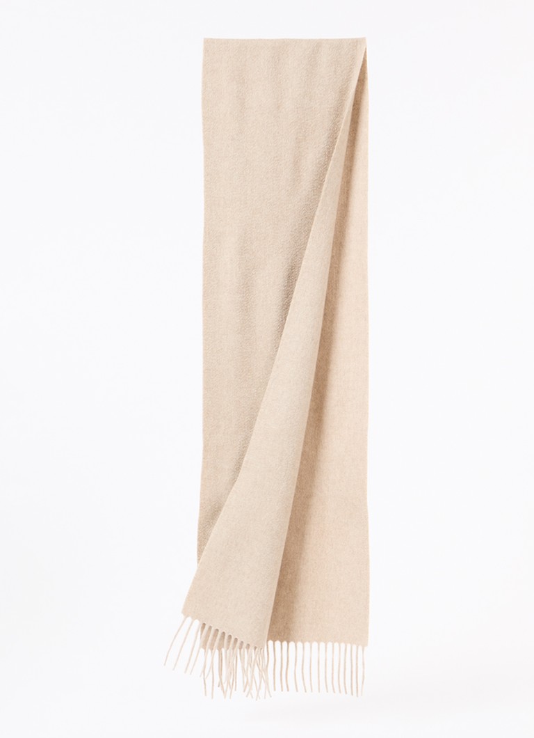 Eșarfă MaxMara Dalia din cașmir tricotat fin cu logo imprimat, 190 x 30 cm
