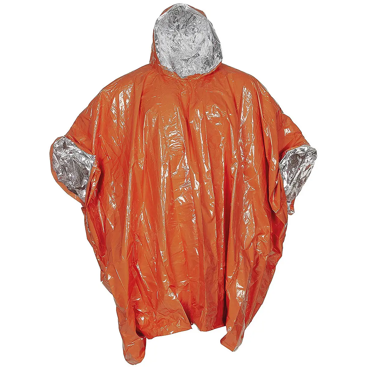 Notfall Poncho orange